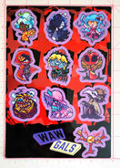 Sticker sheet. Printed by Vograce.